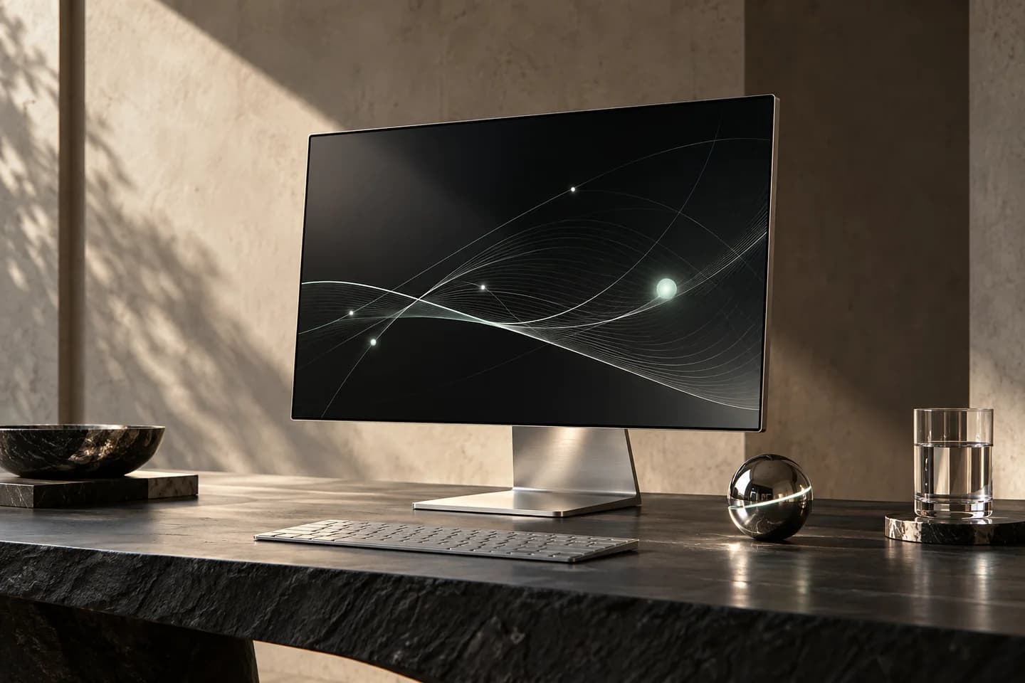 A quiet workspace with a laptop and notes, illustrating the setting for focused work